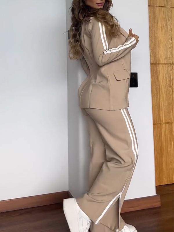 Zweiteiler für Damen - Modernes Blazer mit Jogginghose für Freizeit