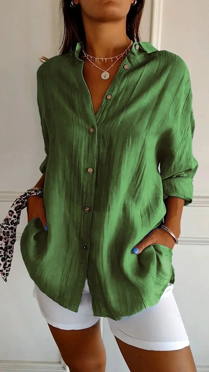 Hemdbluse - Elegante Luftige Bluse für Sommer
