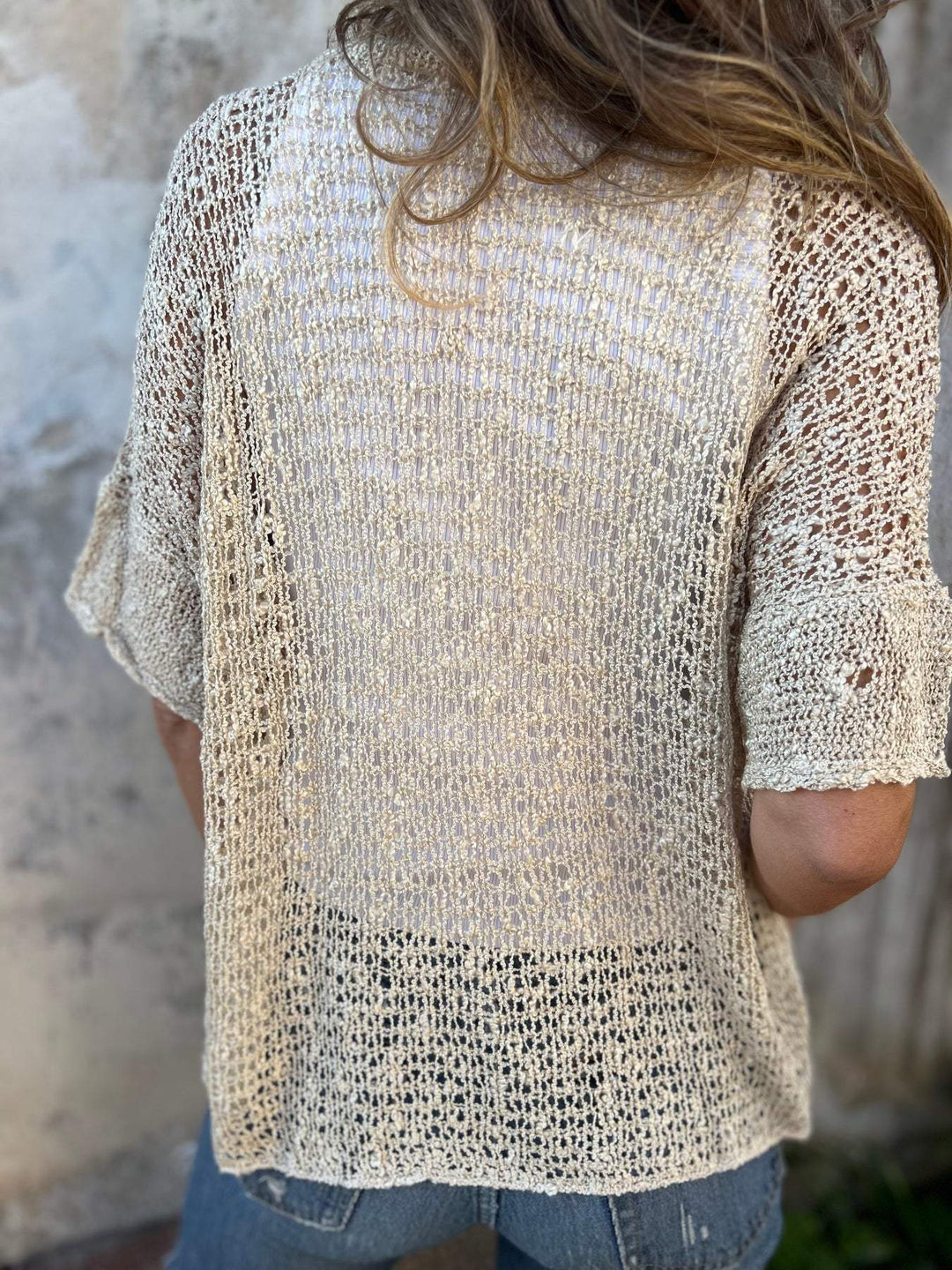 Bluse für Damen - Elegantes Texturiertes Oberteil für Sommer