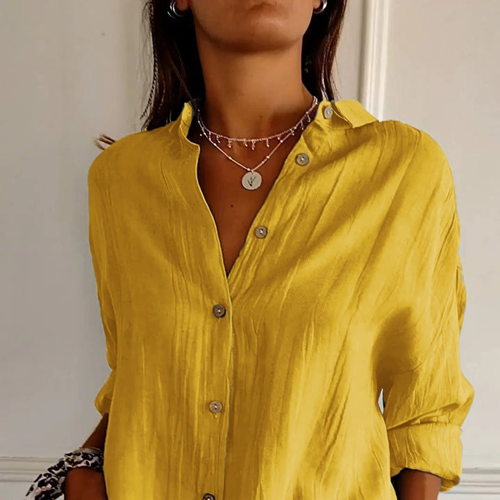 Olivia Bluse - Klassisches Locker Sitzende Bluse für Sommer