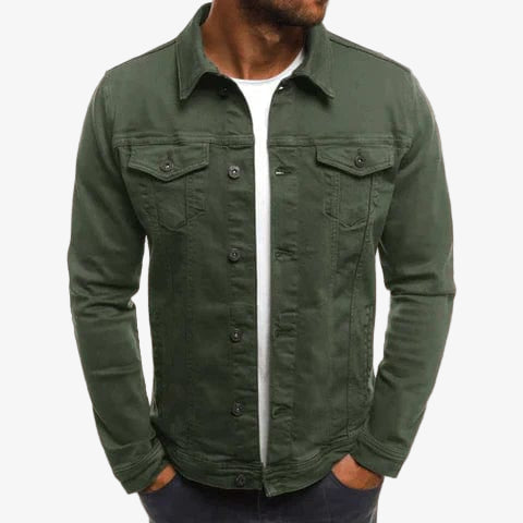 Jeansjacke für Herren – Klassische, gefütterte Denim Jacke für den Lagenlook