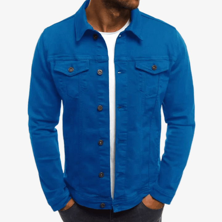 Jeansjacke für Herren – Klassische, gefütterte Denim Jacke für den Lagenlook