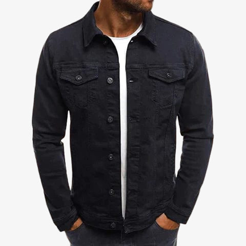 Jeansjacke für Herren – Klassische, gefütterte Denim Jacke für den Lagenlook