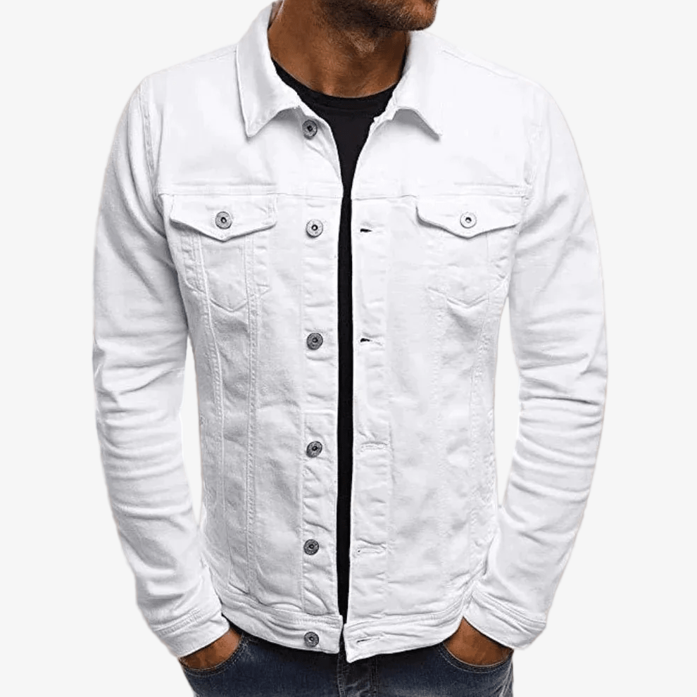 Jeansjacke für Herren – Klassische, gefütterte Denim Jacke für den Lagenlook