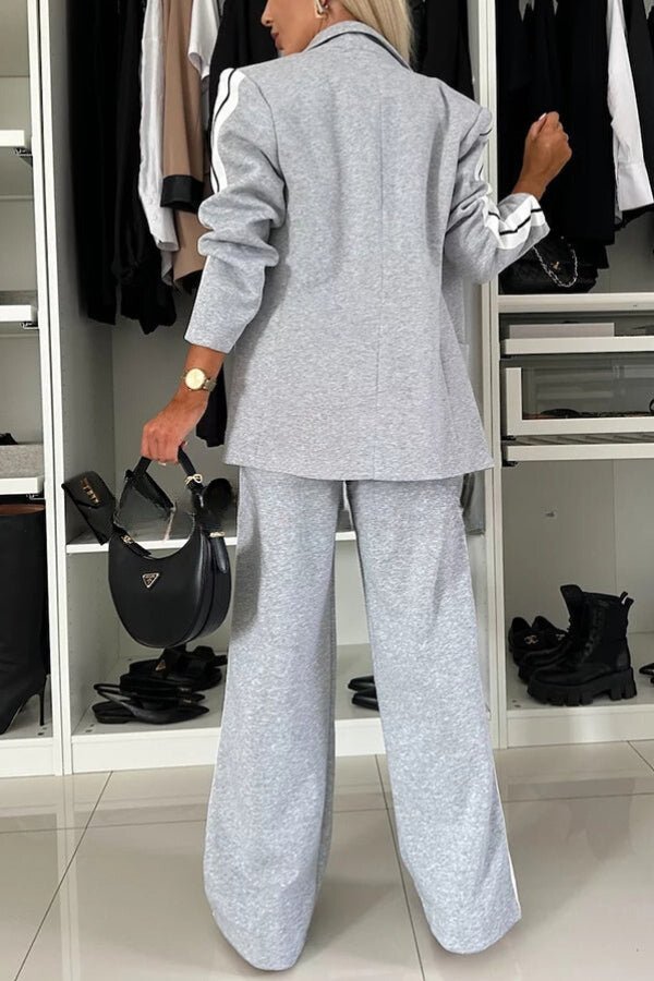 Zweiteiler für Damen - Lässige Blazer mit Jogginghose für Freizeit