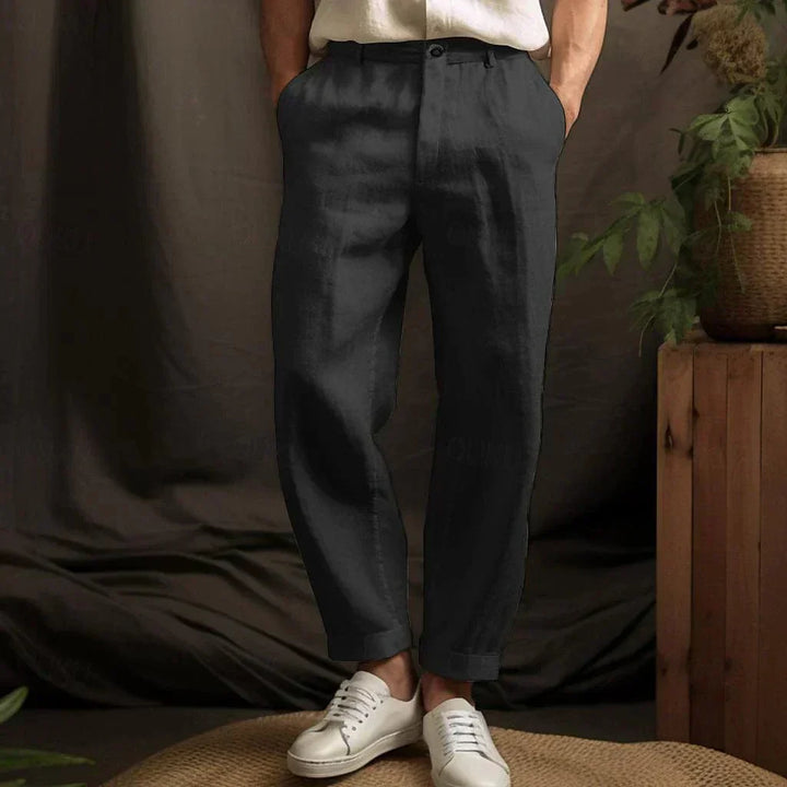 Gents Sommerhosen | Casual Herren Leinen-Optik hose für den Sommer
