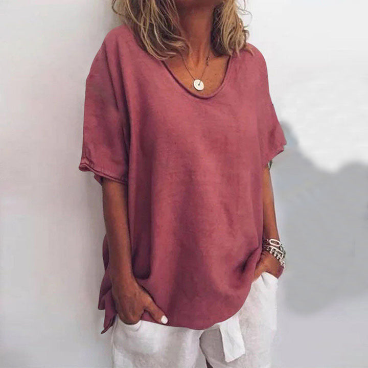 Claudia Bluse | Lockerer Sommer Bluse