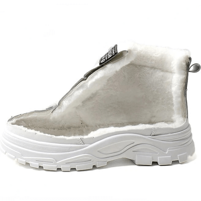 Stiefel Sneaker für den Herbst - Stylische halbhohe warme Stiefel für Damen