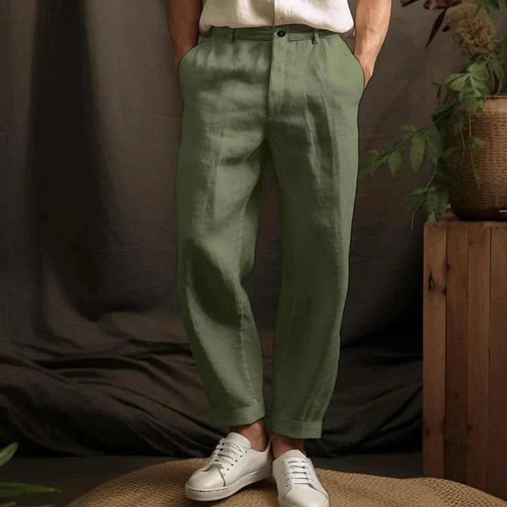 Gents Sommerhosen | Casual Herren Leinen-Optik hose für den Sommer