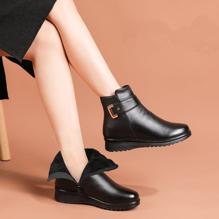 Stiefeletten mit Orthopädischer Einlage für Damen - Fleece Gefütterte Boots für den Winter