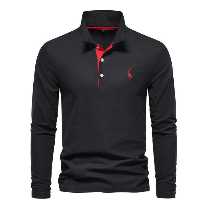 Poloshirt für Herren - Stillvolle Langarm Polo für den Winter