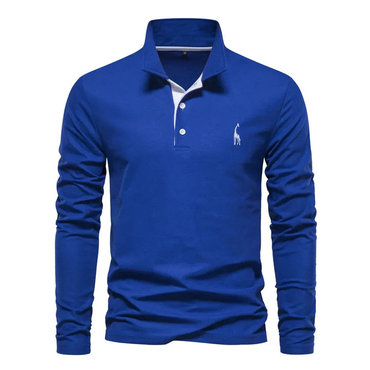 Poloshirt für Herren - Stillvolle Langarm Polo für den Winter