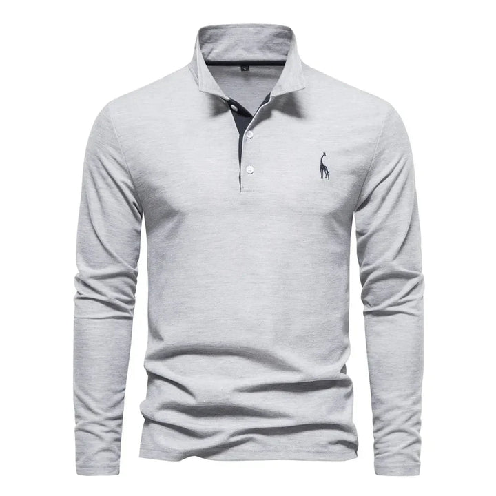 Poloshirt für Herren - Stillvolle Langarm Polo für den Winter