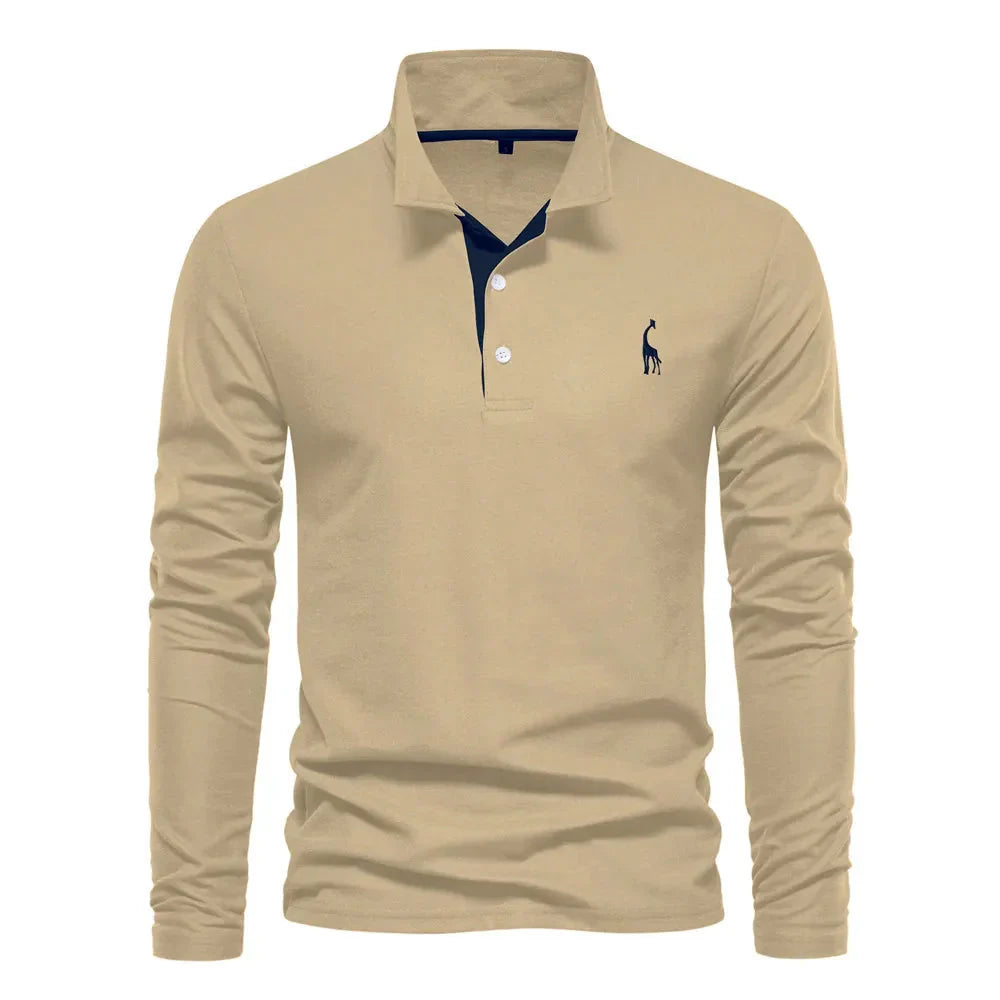 Poloshirt für Herren - Stillvolle Langarm Polo für den Winter