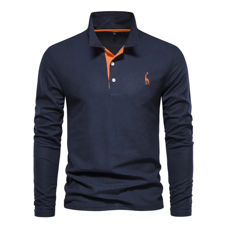 Poloshirt für Herren - Stillvolle Langarm Polo für den Winter