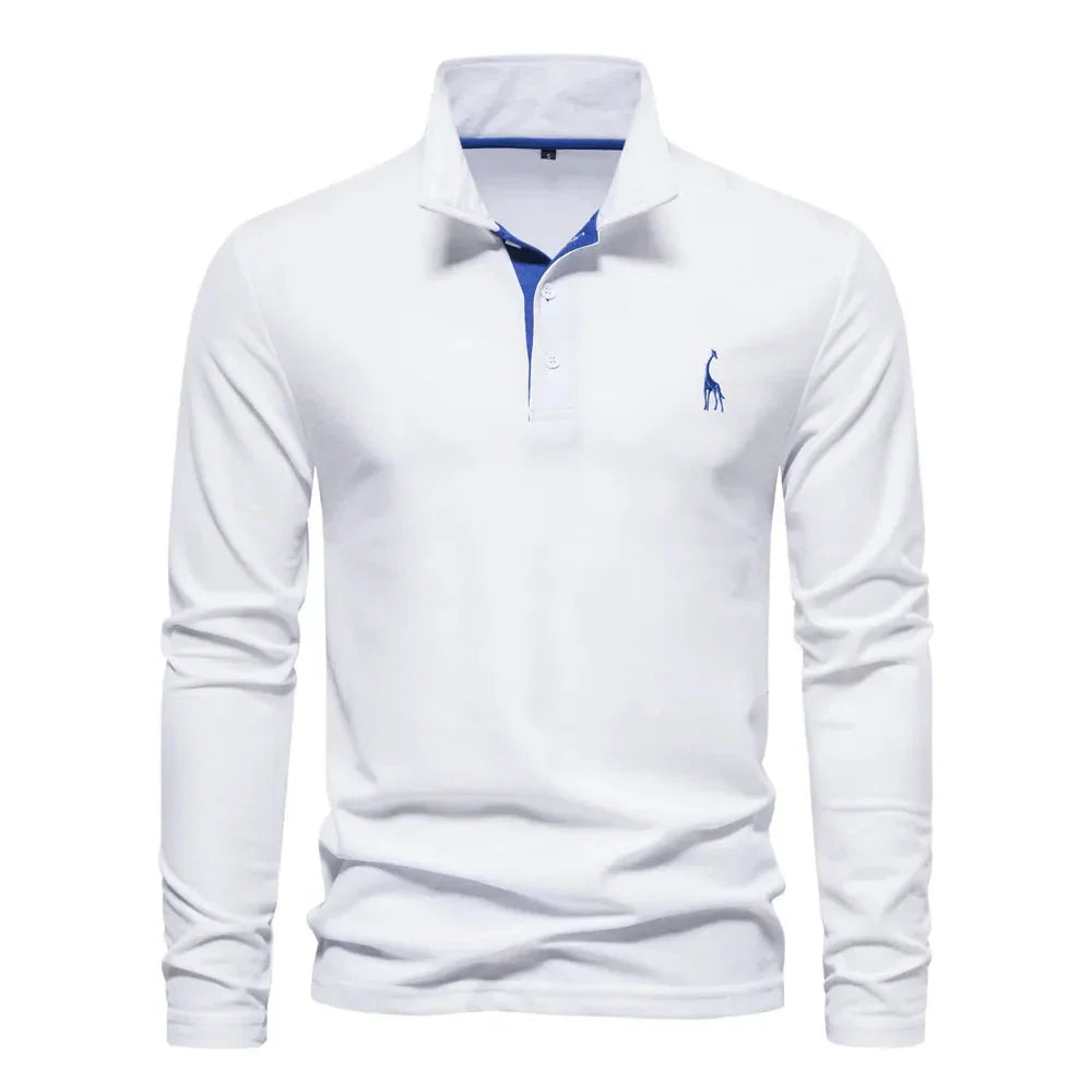 Poloshirt für Herren - Stillvolle Langarm Polo für den Winter