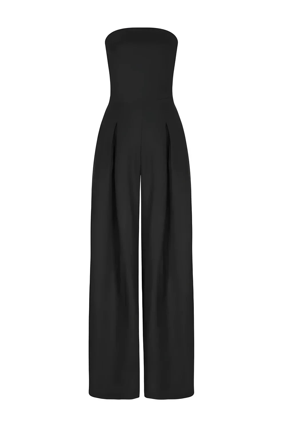 Olivia Jumpsuit | Trägerloser Jumpsuit Mit Weitem Hosenbein